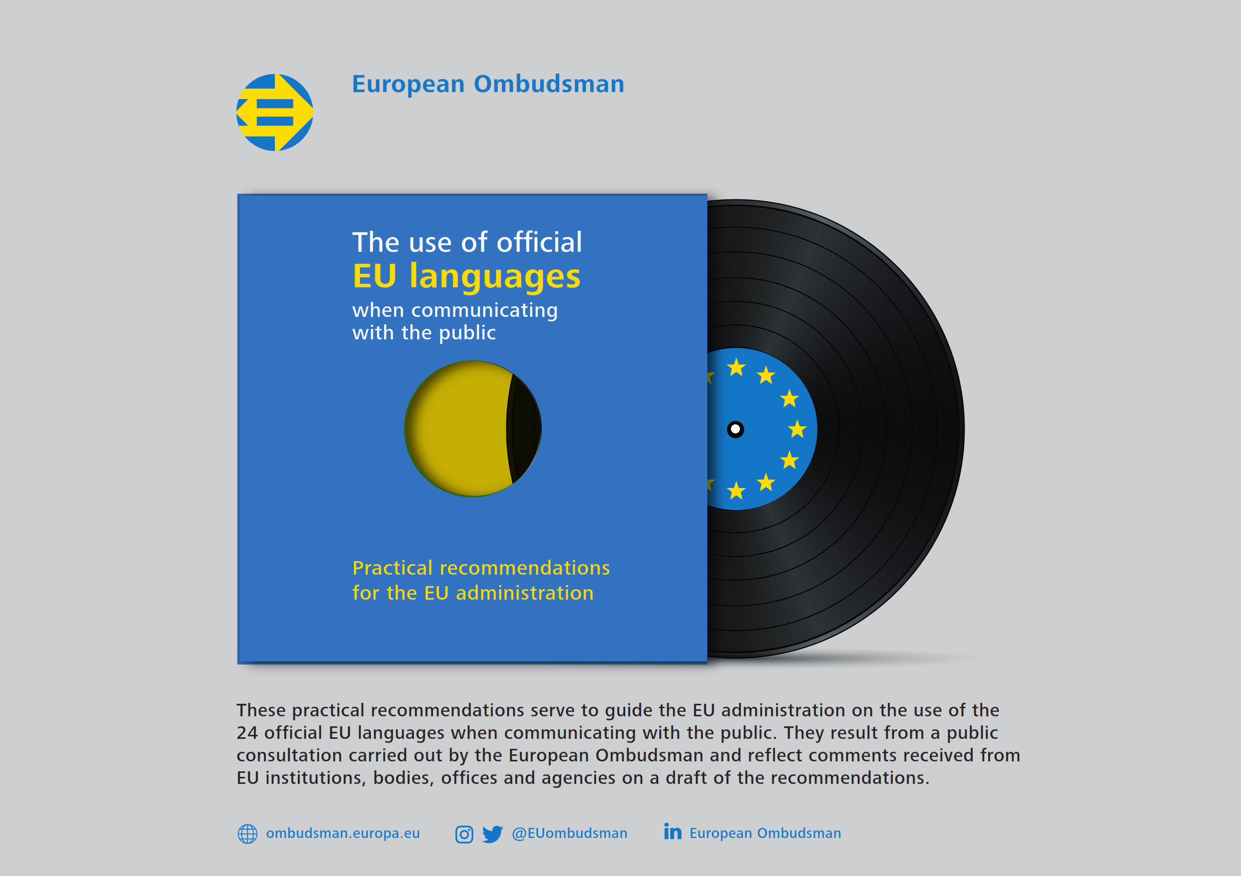 The use of official EU languages when communicating with the public - Practical recommendations for the EU administration